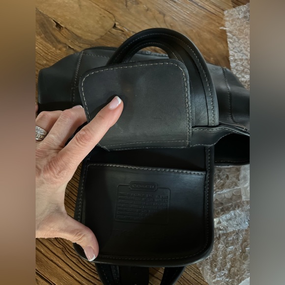 🌸Vintage COACH Mini Bleeker Small Bucket Tote -Black lightly used RARE FIND - Picture 7 of 8